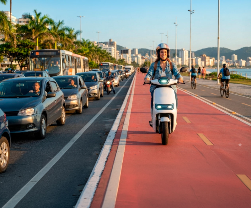 Chega de Perder Tempo no Tr�nsito: A Solu��o � El�trica!